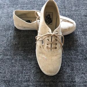 Vans Speckled Linen Lo Pro women size 7.5